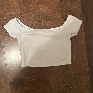 White crop top, hollister